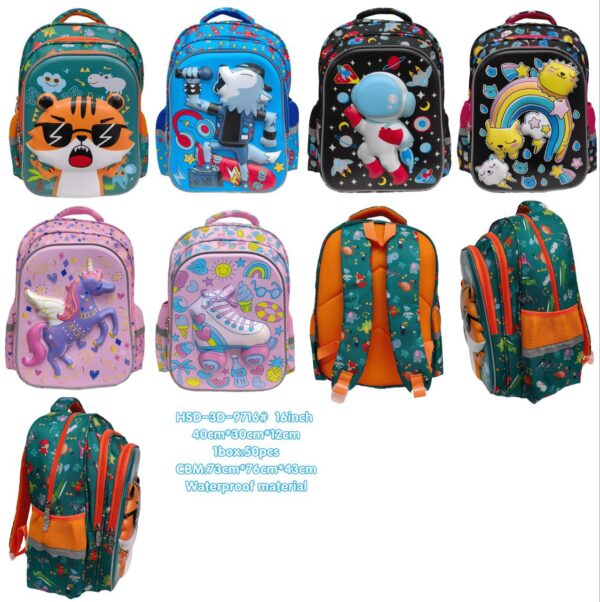 16INCHES SCHOOL BAG (HSD BRAND) - 039BTS